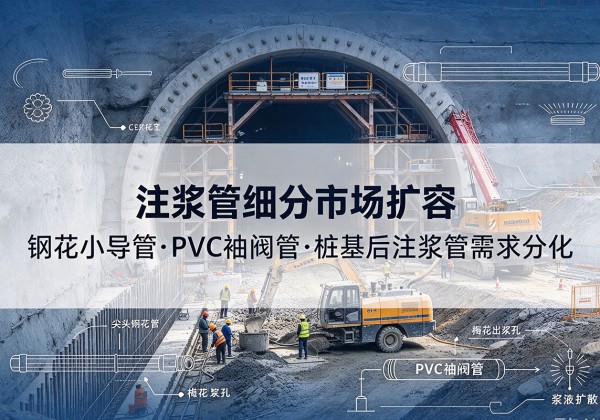 镶黄旗注浆管细分市场扩容，隧道钢花小导管、PVC 袖阀管、桩基后注浆管需求分化